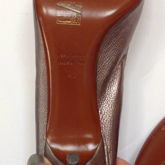 Lanvin Silver Metallic Peep Toe Stiletto Heel - Picture 5 of 8